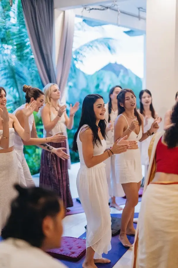 Peaceful yoga retreat setting in Ubud Bali